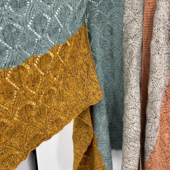 Sundance Multicolor Open Knit Ruanna Poncho Sweater Women's XS / S - Picture 4 of 7